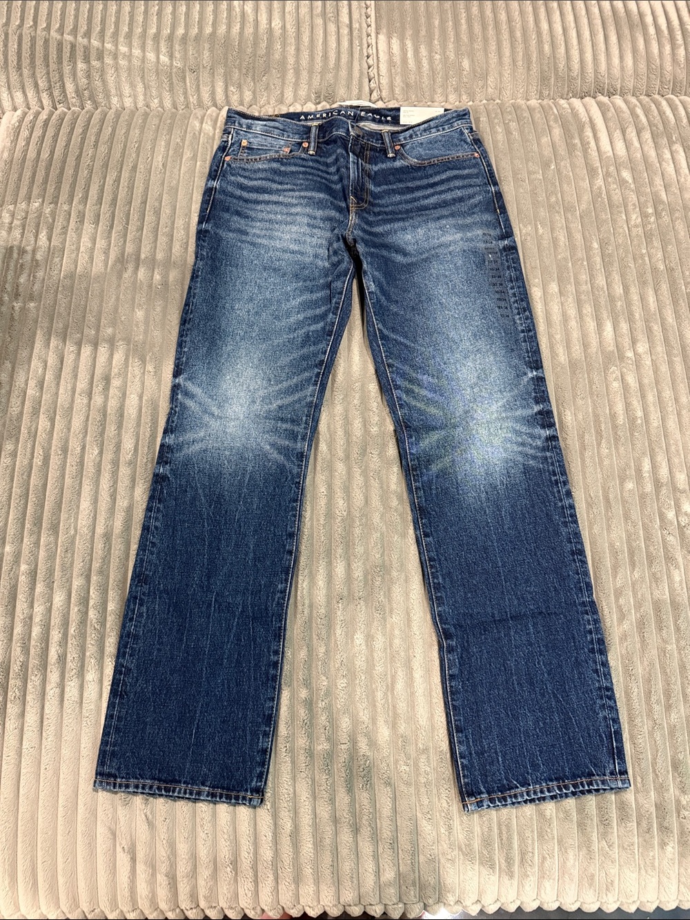 American Eagle Outfitters Men’s Bootcut Jeans in Dark Blue Wash